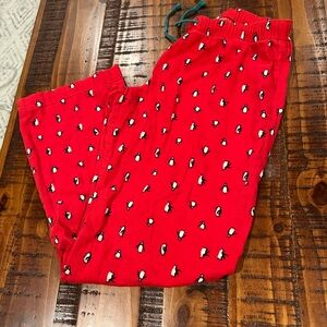 Red Penguins PJ bottom